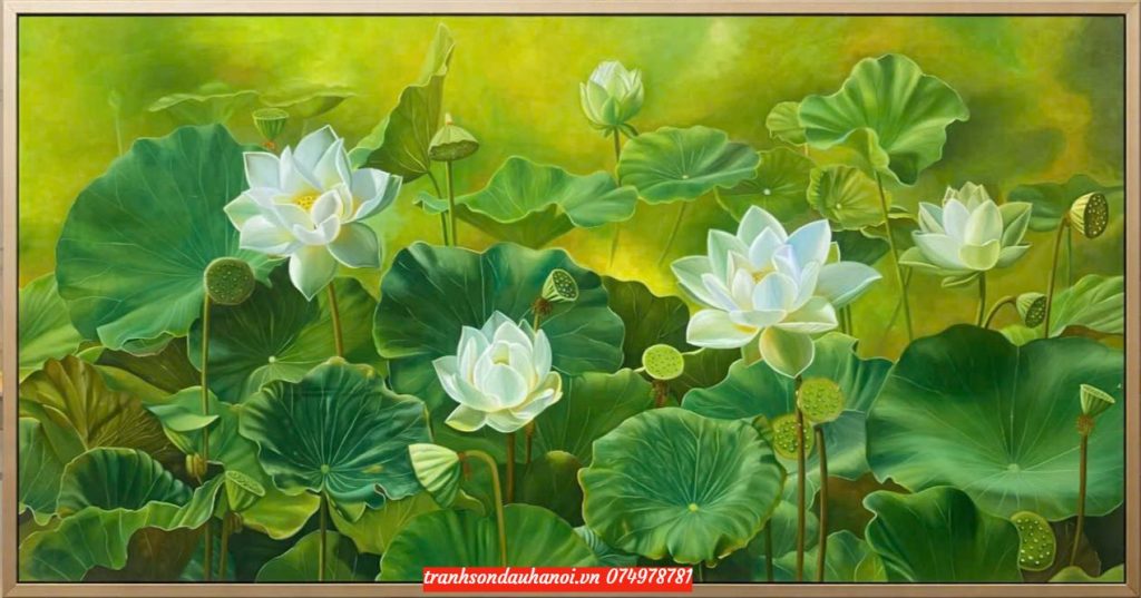 tranh-hoa-sen Tranh hoa sen