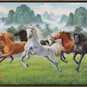 Tranh mã đáo thành công chạy trên cỏ ý nghĩa SN98