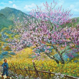 Tranh phong cảnh tây bắc việt nam sang trọng SN104