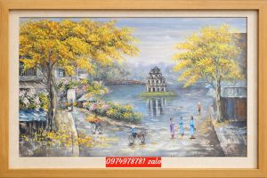 tranh ho guom qua tang