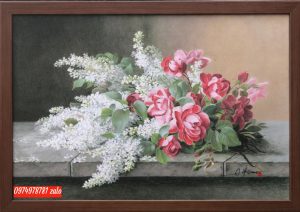 tranh hoa hong