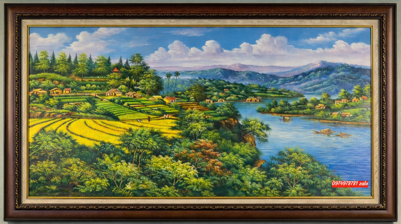 tranh phong canh son dau